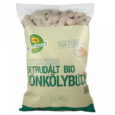 Pufuleti din grau spelta extrudat, eco-bio, 100g, Biopont