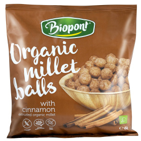 Bilute din mei expandat cu scortisoara, fara gluten, eco-bio, 60g, Biopont