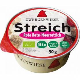 Crema tartinabila vegetala cu sfecla rosie si hrean, eco-bio, 50 g, Zwergenwiese