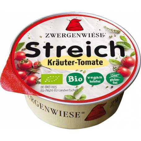 Crema tartinabila vegetala cu rosii si verdeturi, eco-bio, 50g - Zwergenwiese