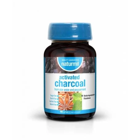 Activated Charcoal - Carbune Activat - 90 cps, Naturmil