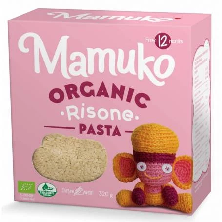 Paste in forma de graunte, pentru copii, din grau dur, eco-bio, 12+ luni, 320g Mamuko