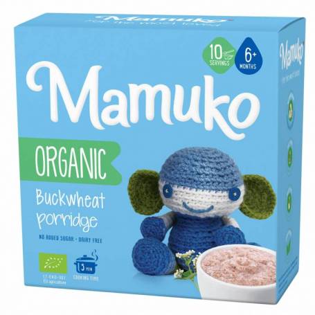 Porridge din hrisca eco-bio, 6+ luni, 200g Mamuko