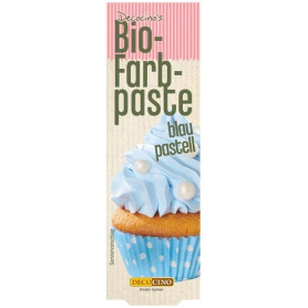 Colorant alimentar pasta, culoare albastru pastel, eco-bio, 25 g, Decocino`s