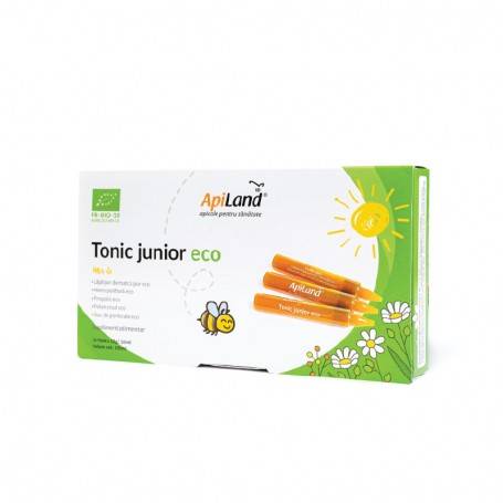Tonic Junior, Tonic Apicol Pentru Copii, Eco-bio, 10 Fiole, Apiland
