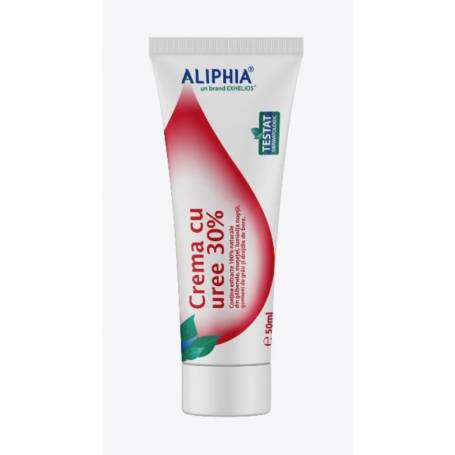 CREMA CU UREE 30%, cu miros de tei, 50ml - ALIPHIA - EXHELIOS