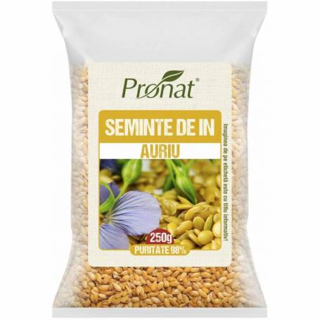 Seminte de in auriu 250g - Pronat