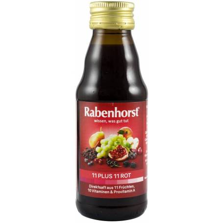 Suc de fructe Rosu 11 plus 11, 125ml - Rabenhorst