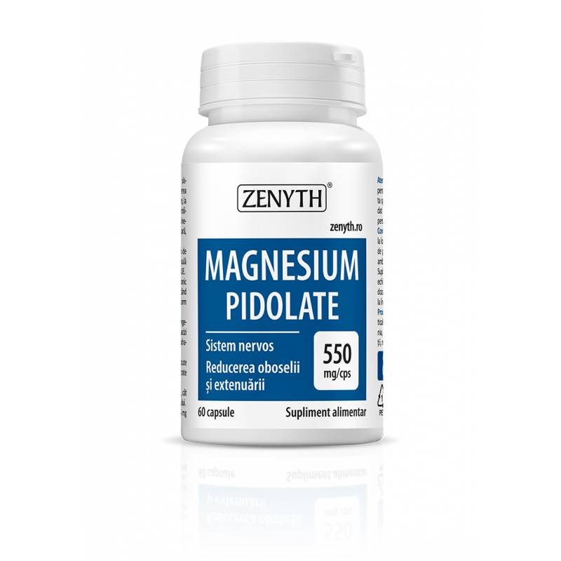 Magnesium Pidolate - pidolat de magneziu, 60 capsule, Zenyth