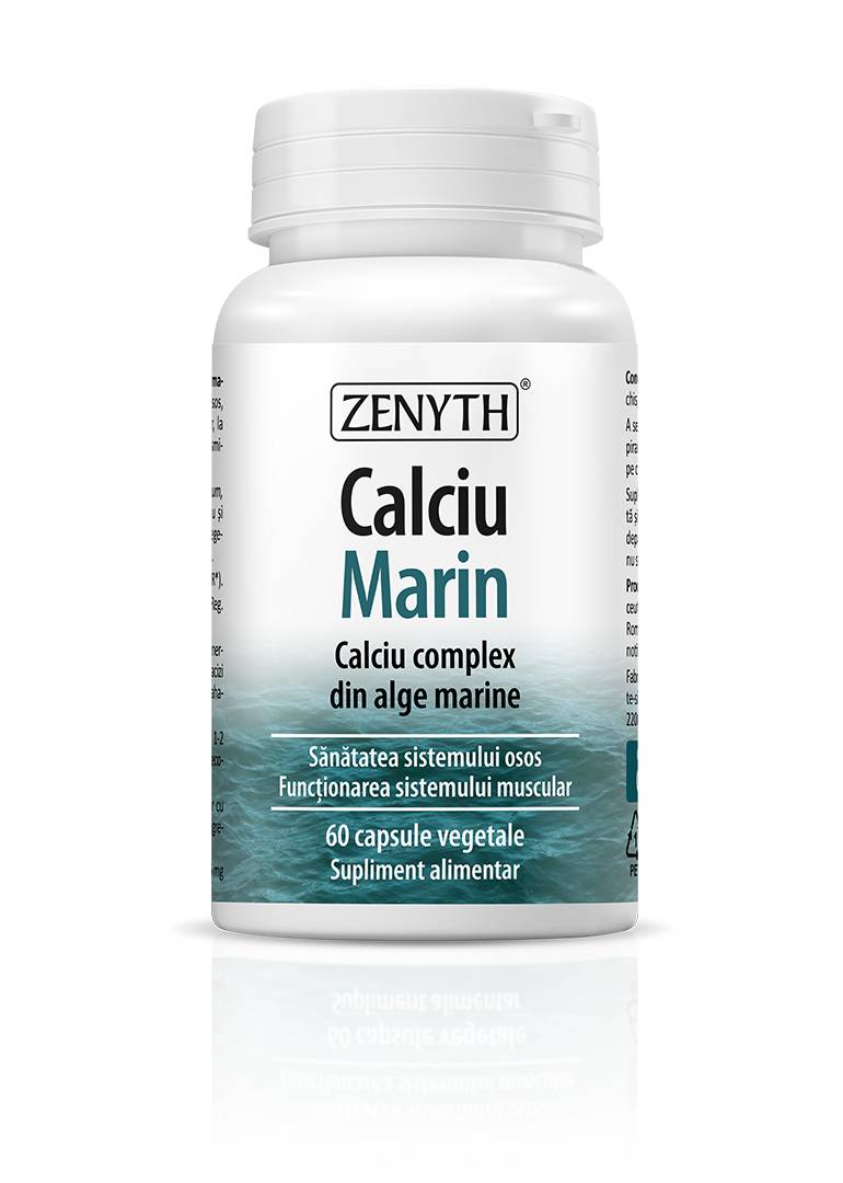 Calciu Marin, Complex Din Alge Marine, 60 Capsule, Zenyth