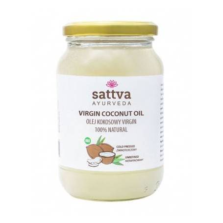 Ulei de cocos presat la rece Eco-Bio 500 ml – Sattva Ayurveda