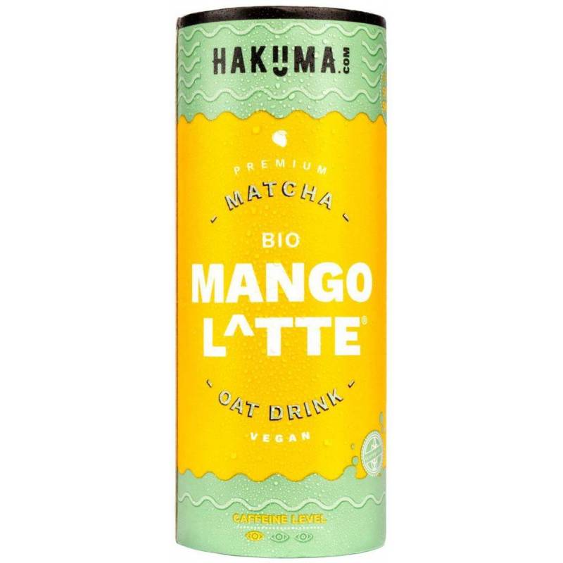 Caffee Latte cu matcha și mango, eco-bio, 235ml - Hakuma