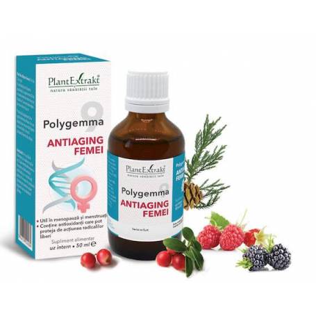 Polygemma 9 - Antiageing Femei 50 plus 50ml Plantextrakt