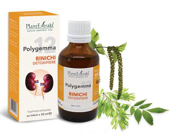 Polygemma 12 - Rinichi Detoxifiere 50ml Plantextrakt