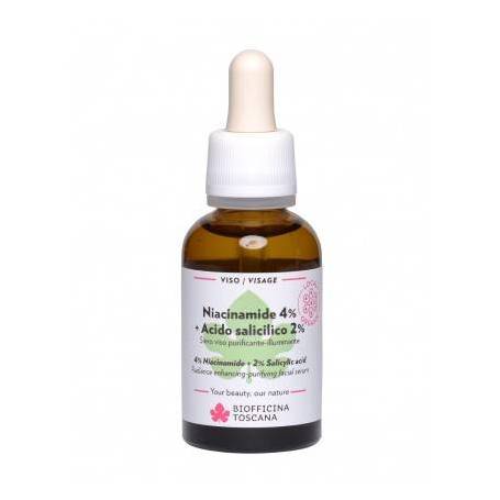 Ser pentru fata, purificator, cu niacinamide, 30ml, Biofficina