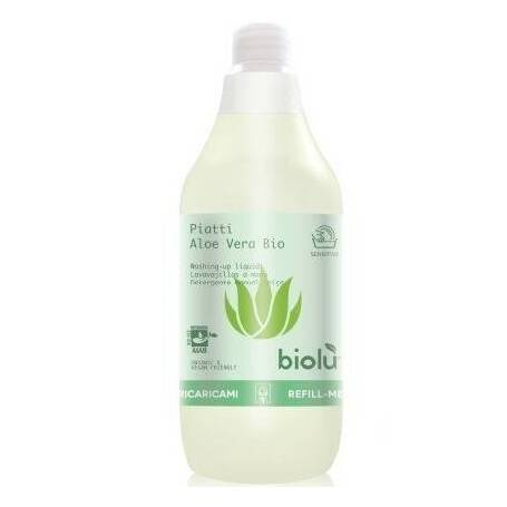 Detergent ecologic pentru spalat vase cu aloe vera, 1L - Biolu