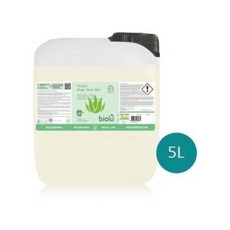 Detergent ecologic pentru spalat vase cu aloe vera, 5L - Biolu