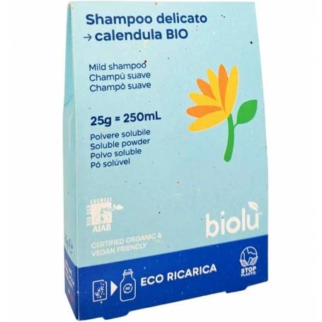 Sampon ecologic cu galbenele pudra, 25g, eco-refill, Biolu