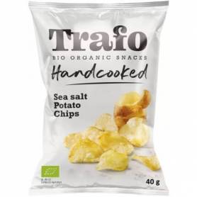 Chipsuri din cartofi prajite manual, cu sare, eco-bio, 40g Trafo