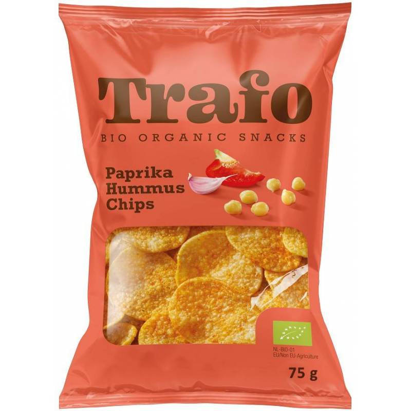 Chipsuri din naut cu paprika, eco-bio, 75g Trafo