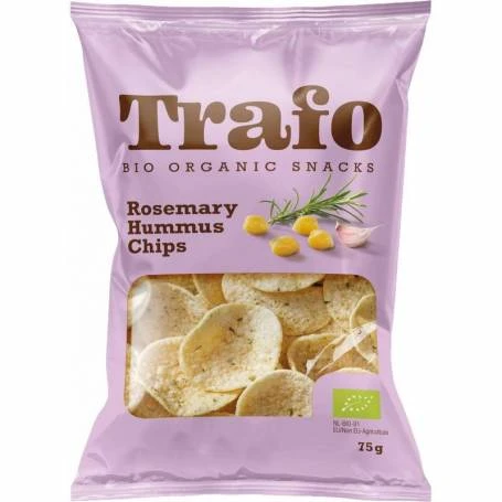 Chipsuri din naut cu rozmarin, eco-bio, 75g Trafo