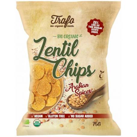 Chipsuri din linte cu condimente arabesti, eco-bio, 75g Trafo