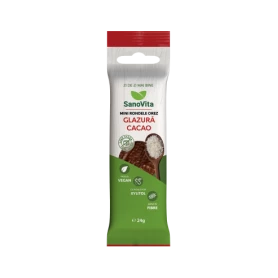 Mini rondele orez glazura cu cacao, fara zahar 24g - Sano Vita