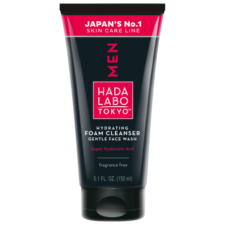 Hydrating foam cleanser - Man - Spuma de curatare hidratanta barbati cu acid hialuronic, 150 ml, Hada Labo Tokyo