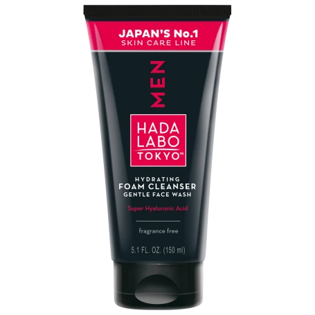 Hydrating foam cleanser - Man - Spuma de curatare hidratanta barbati cu acid hialuronic, 150 ml, Hada Labo Tokyo