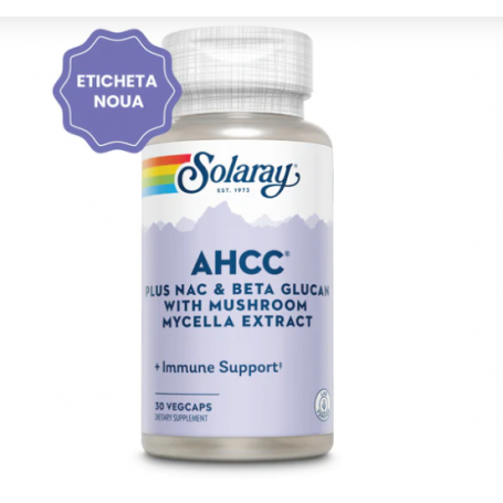 AHCC plus NAC&Beta Glucan 30tb - Solaray - Secom