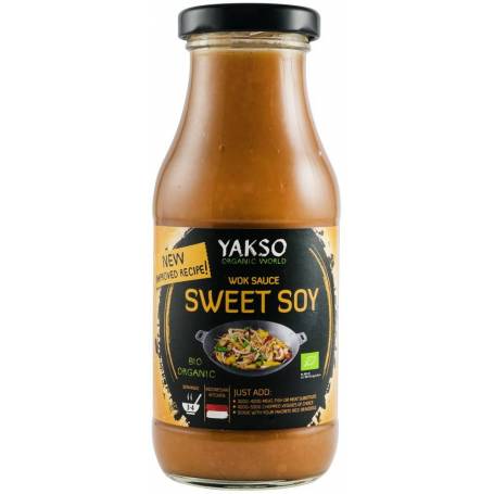 Sos dulce din soia pentru wok, eco-bio, 240ml - Yakso