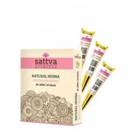 Henna Tatuaje, set 12 conuri - Sattva Ayurveda