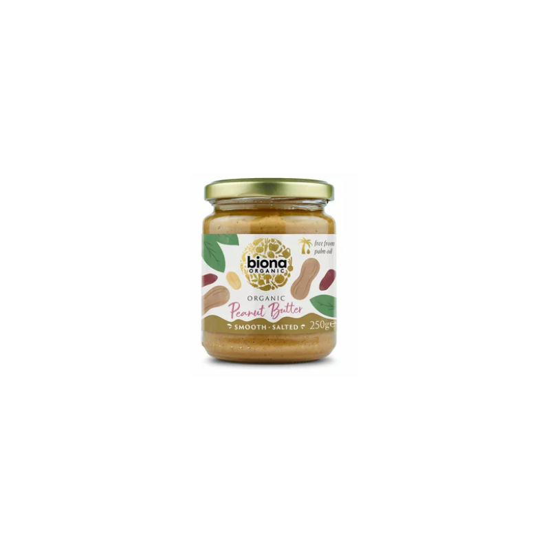 Unt de arahide smooth cu sare eco-bio 250g - Biona