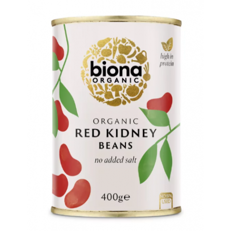 Fasole rosie Red Kidney boabe conserva eco-bio 400g - Biona