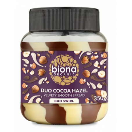 CREMA DE CIOCOLATA CU ALUNE DUO SWIRL BIO 350g, BIONA