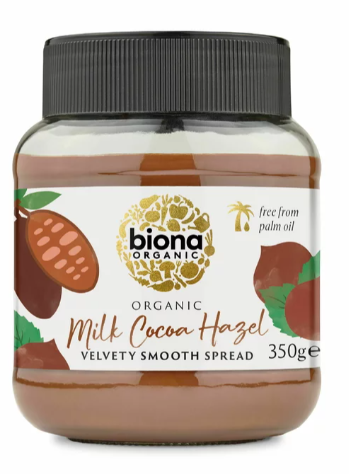Crema De Ciocolata Cu Lapte Si Alune De Padure, Eco-bio, 350g - Biona
