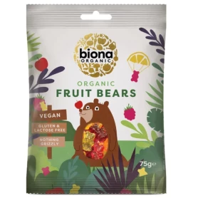 Jeleuri mini ursuleti - fructe bio 75g - Biona