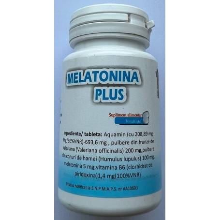 Melatonina plus cu magneziu, valeriana si hame, 30tb - Herbs