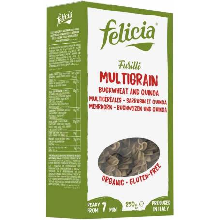 Fusilli multicereale din hrisca si quinoa Eco-Bio Fara Gluten 250g Felicia
