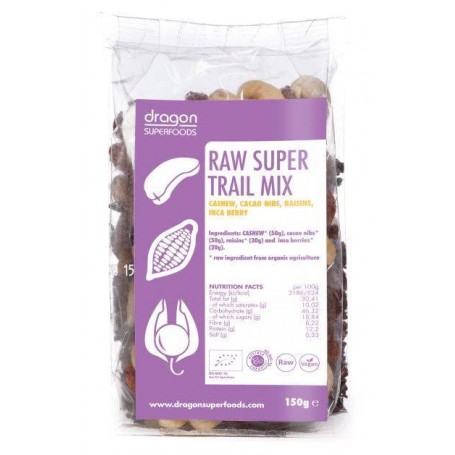 Raw superfood trail mix eco-bio 150g - Dragon Superfoods