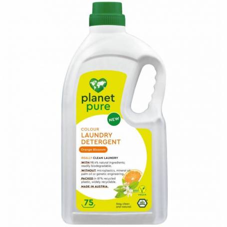 Detergent pentru rufe colorate - flori de portocal - eco-bio, 3 litri, Planet Pure