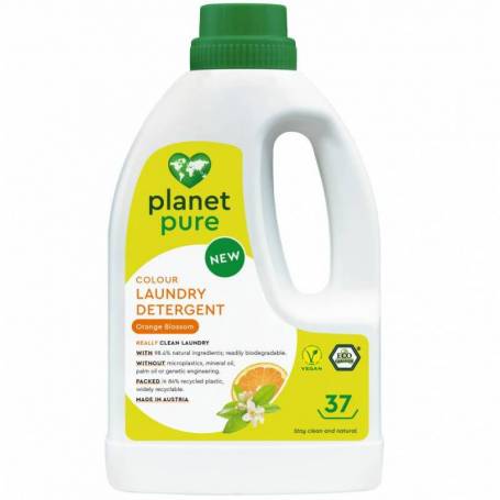 Detergent pentru rufe colorate cu flori de portocal - eco-bio, 1.48 litri, Planet Pure