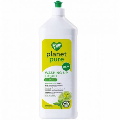 Detergent pentru vase cu lime si verbena - eco-bio, 1L Planet Pure