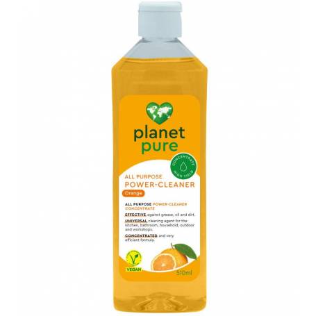 Detergent universal concentrat Power Cleaner- portocale - eco-bio, 510ml, Planet Pure