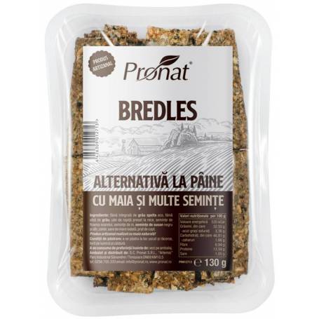 Bredles alternativa la paine cu maia si multe seminte, 130 g, Pronat