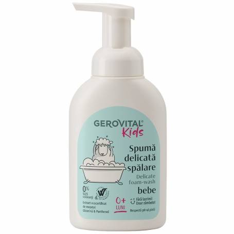 Spuma delicata spalare bebe, 300ml, Gerovital kids