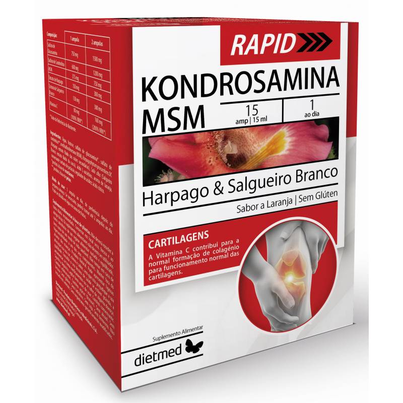 Kondrosamina Msm Rapid, 30 fiole x 15 ml, Dietmed - Naturmil