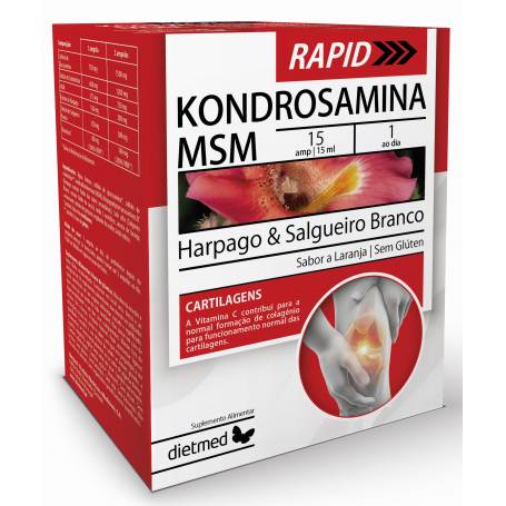 Kondrosamina Msm Rapid, 30 fiole x 15 ml,  Dietmed - Naturmil