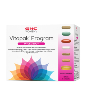 Women's Ultra Mega Whole Body Vitapak Program, Complex De Multivitamine Pentru Sustinerea Intregului Organism, 30 Pachetele, GNC