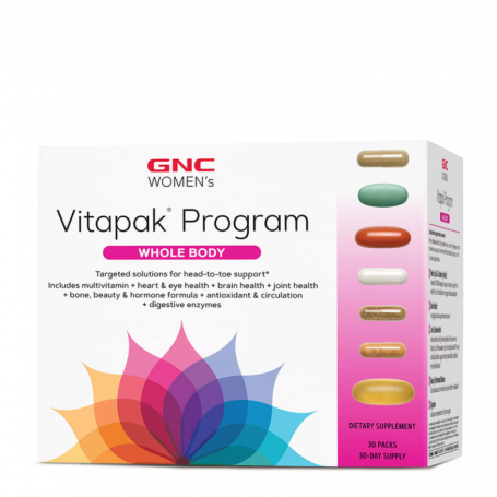 Women's Ultra Mega Whole Body Vitapak Program, Complex De Multivitamine Pentru Sustinerea Intregului Organism, 30 Pachetele, GNC